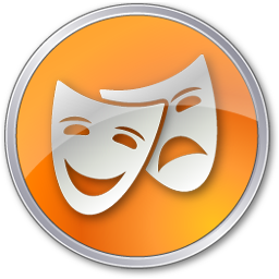 Theater Yellow Icon 256x256 png