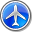 Airport Blue Icon 32x32 png