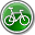 Bicycle Green Icon 32x32 png