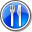 Restaurant Blue Icon 32x32 png