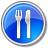 Restaurant Blue Icon
