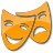 Theater Yellow 2 Icon 48x48 png
