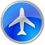 Airport Blue Icon 64x64 png
