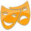 Theater Yellow 2 Icon 64x64 png