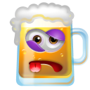 Beer Beaten Icon 128x128 png