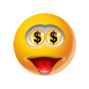 Emoticon Money Icon 128x128 png