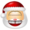 Santa Claus Laugh Icon 128x128 png