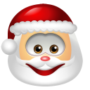 Santa Claus Smile Icon 128x128 png