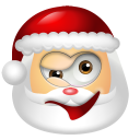 Santa Claus Wink Icon
