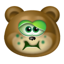 Teddy Bear Sick Icon 128x128 png