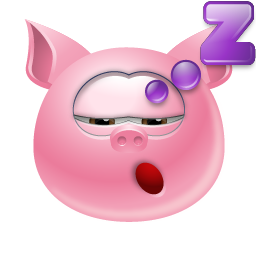 Piggy Sleep Icon 256x256 png