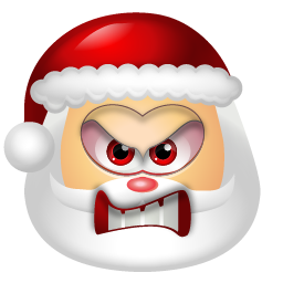 Santa Claus Angry Icon 256x256 png