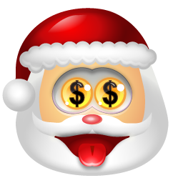 Santa Claus Money Icon 256x256 png
