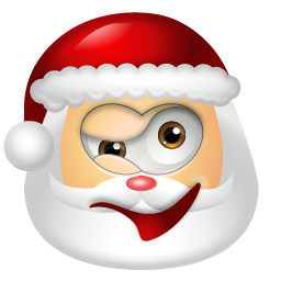 Santa Claus Wink Icon 256x256 png