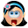 Girl Shock Icon 32x32 png