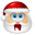 Santa Claus Shock Icon 32x32 png