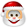 Santa Claus Smile Icon 32x32 png