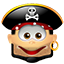 Pirate Smile Icon 64x64 png