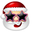 Santa Claus Stars Icon 64x64 png