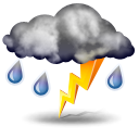 Thunderstorm 1 Icon 128x128 png