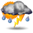 Thunderstorm Day 2 Icon 48x48 png