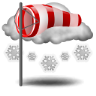 Windy Snow Icon 96x96 png