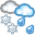Snow with Rain Icon 32x32 png