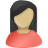 User Female Olive Rbla Icon
