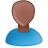 User Male Black Bald Icon 48x48 png