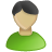 User Male Olive Green Icon 48x48 png