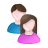 Users Mixed Gender Icon 48x48 png